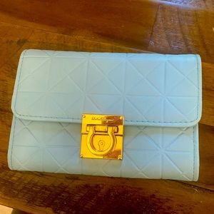 Salvatore Ferragamo baby blue quilted ( knock off?) wallet.